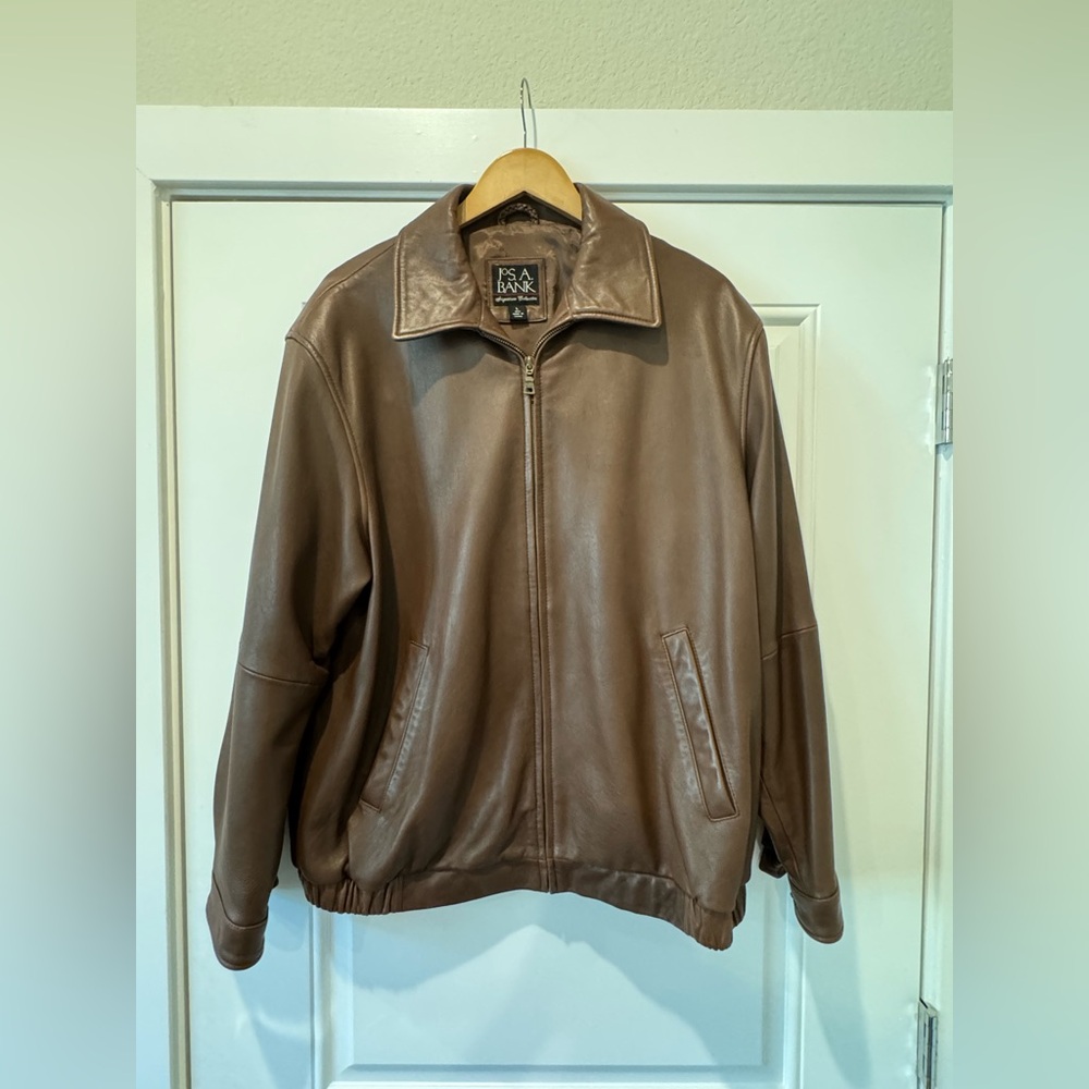 Genuine Leather  Joseph A Bank Bomber Jacker